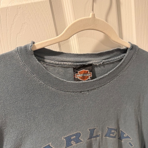 VTG Harley Davidson Rossiter's Sarasota FL Distressed Graphic Tee Size XL - Picture 4 of 16